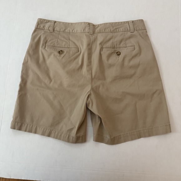 Talbots Weekend Chino Shorts Khaki Tan Womens Size‎ 6 Tan Cotton - Picture 2 of 9